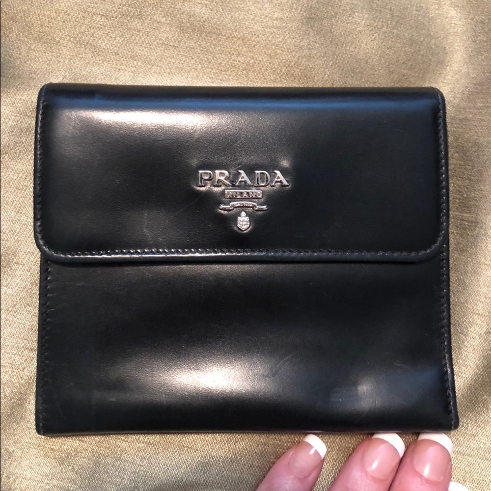 Prada Black Leather Wallet